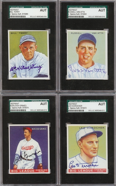 Signed Goudey Reprint Group (34)