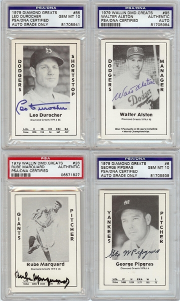 Signed 1979 Wallin Diamond Greats Group (75) 