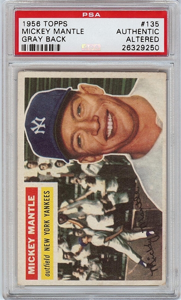 1956 Topps Mickey Mantle No. 135 PSA Authentic