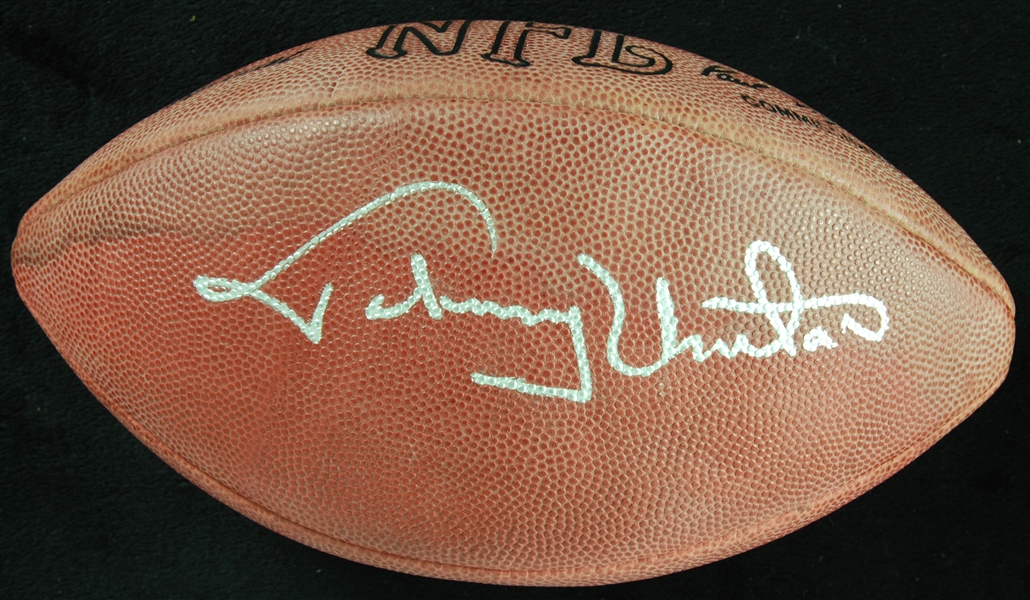 Johnny Unitas Signed Wilson Football (PSA/DNA)