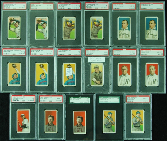 Group of Graded T206 White Borders (17) 