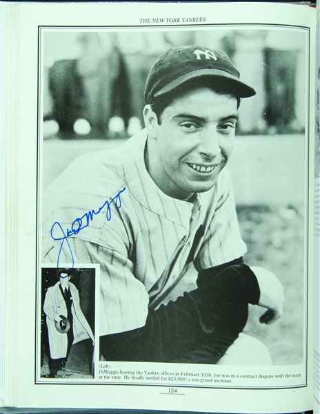 Multi-Signed The New York Yankees Book (44) with DiMaggio, Steinbrenner