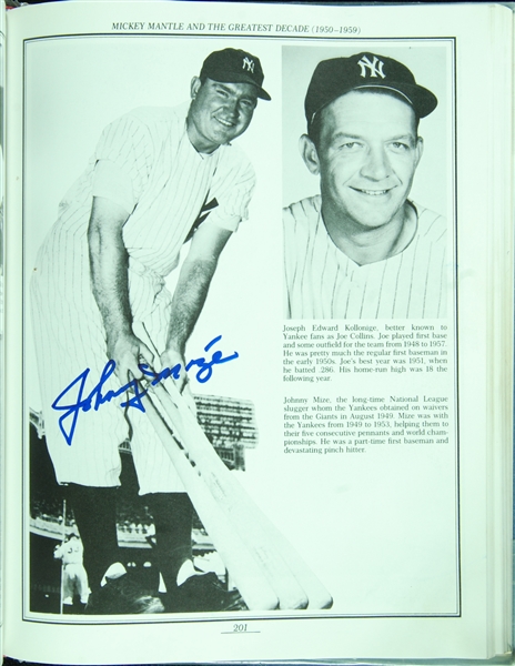 Multi-Signed The New York Yankees Book (44) with DiMaggio, Steinbrenner