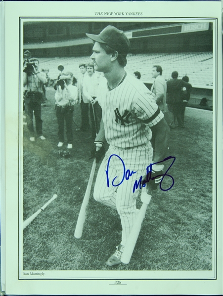 Multi-Signed The New York Yankees Book (44) with DiMaggio, Steinbrenner