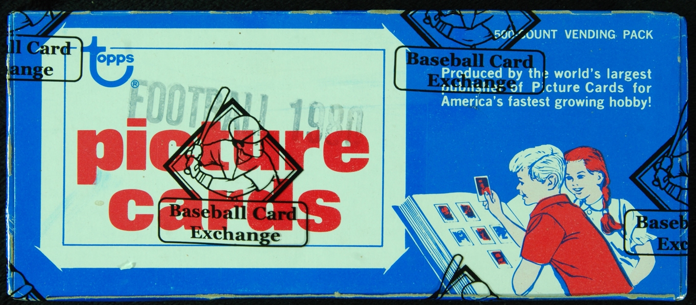 1980 Topps Football Vending Box (500) (Fritsch/BBCE)