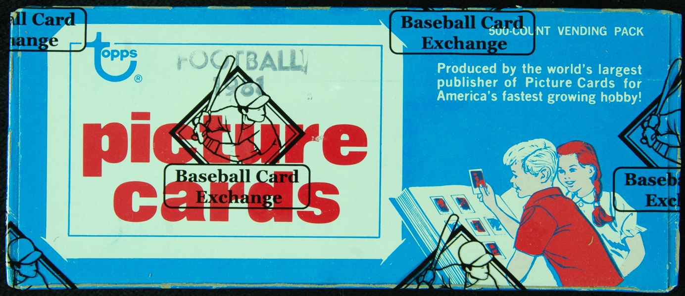 1981 Topps Football Vending Box (500) (Fritsch/BBCE)