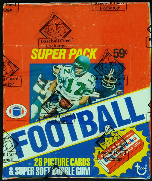 1980 Topps Football Super Cello Box (24) (Fritsch/BBCE)