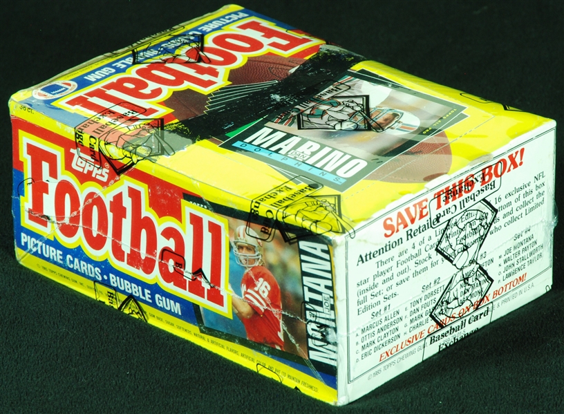 1985 Topps Football Wax Box (36) (BBCE)