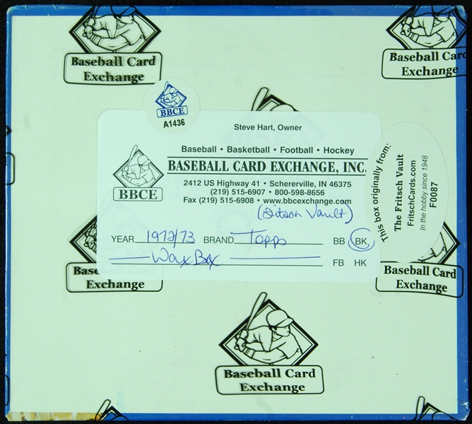 1972-73 Topps Basketball Wax Box (24) (Fritsch/BBCE)