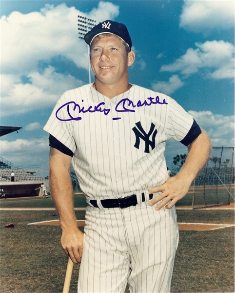 Mickey Mantle Signed 8x10 Photo