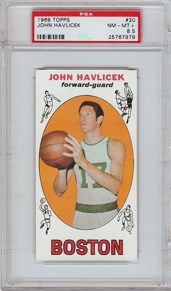 1969-70 Topps John Havlicek RC No. 20 PSA 8.5