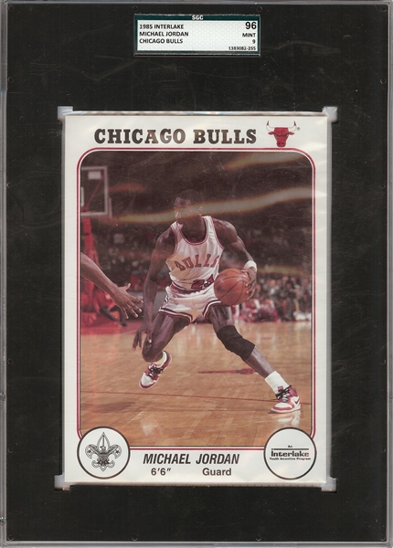 1985 Interlake Chicago Bulls Michael Jordan SGC 9