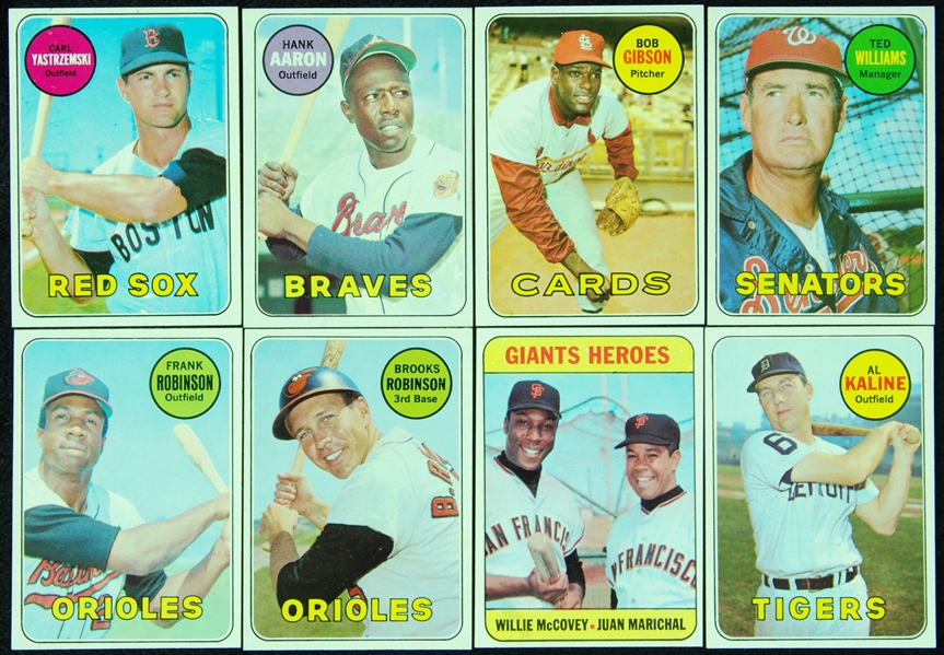 High-Grade 1969 Topps Baseball HOFers, Stars, Specials (99)