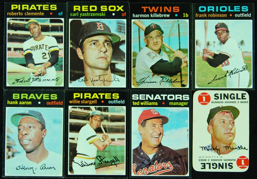 High-Grade 1971 Topps Baseball Grouping With Hall of Famers, Stars, Specials (326)