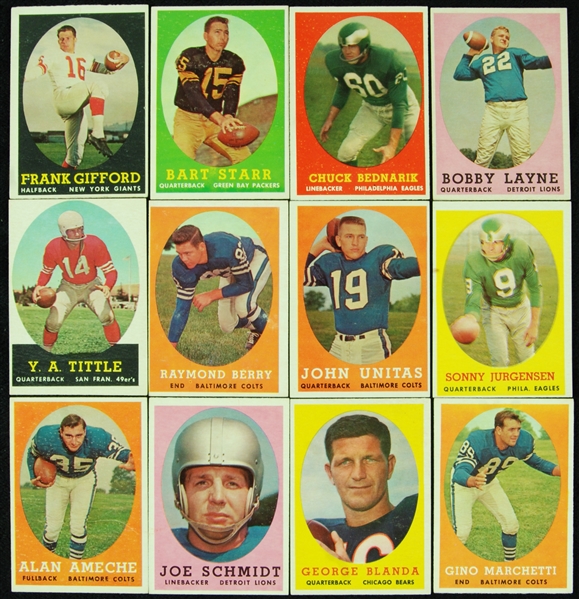 1958 Topps Football Complete Set (132)