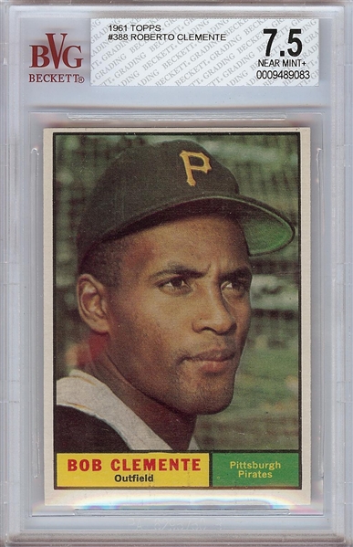 1961 Topps Roberto Clemente No. 388 BGS 7.5