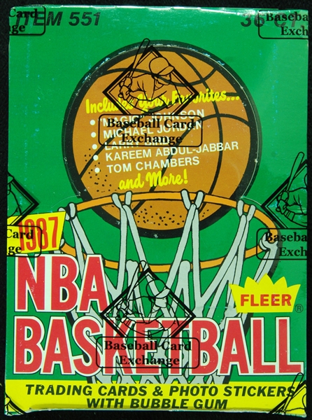 1987-88 Fleer Basketball Wax Box (36) (Fritsch/BBCE)