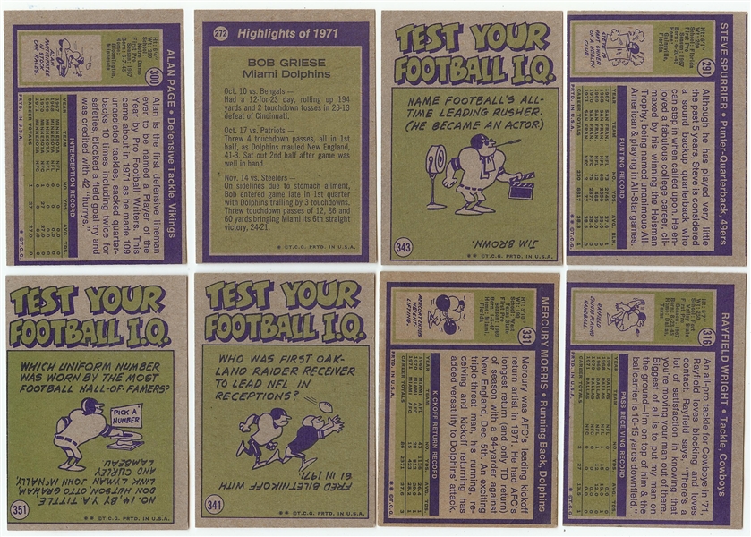 1972 Topps Football High-Grade Final Series (88)