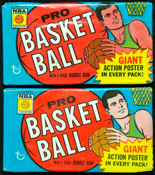 1970-71 Topps Basketball 1st Series Wax Pack Pair (2)