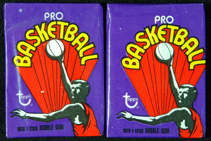 1972-73 Topps Basketball Wax Packs Pair (2)