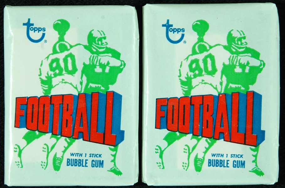 1972 Topps Football 2nd Series Wax Packs Pair (2)