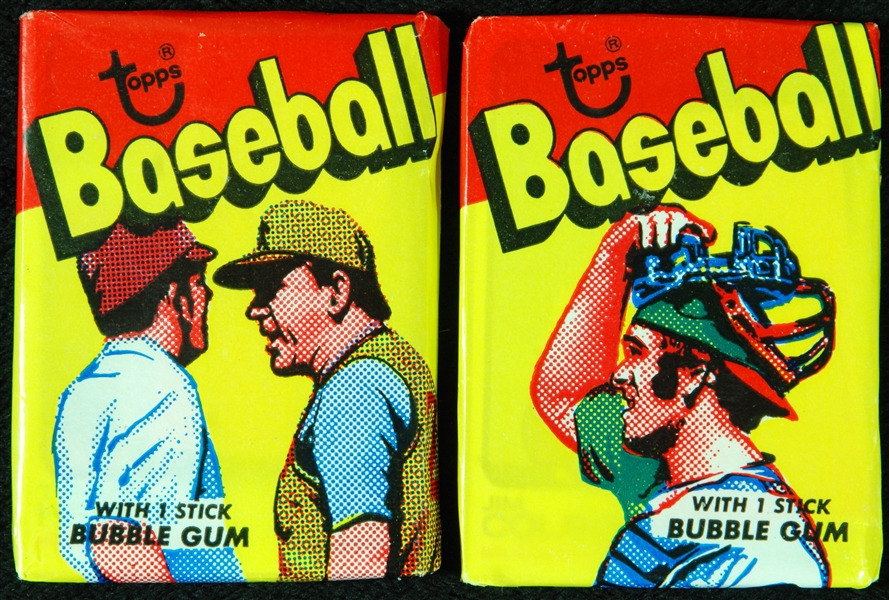 1973 Topps Baseball 4th Series Wax Packs Pair (2)