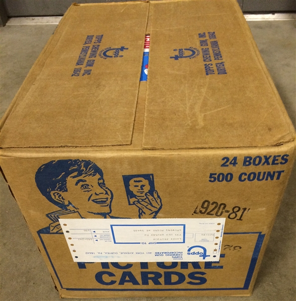 1981 Topps Football Vending Unopened CASE (24)