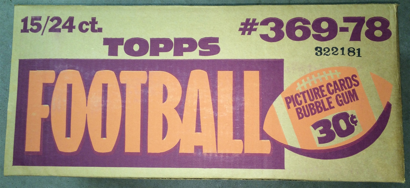 1978 Topps Football Cello Unopened CASE (15)