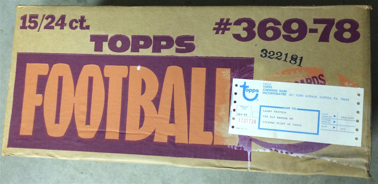 1978 Topps Football Cello Unopened CASE (15)