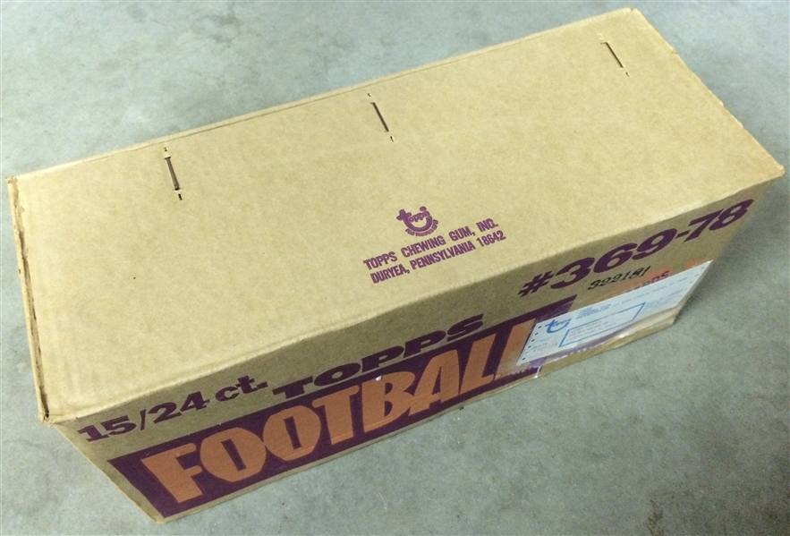 1978 Topps Football Cello Unopened CASE (15)