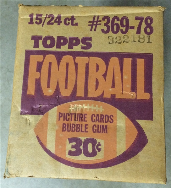 1978 Topps Football Cello Unopened CASE (15)