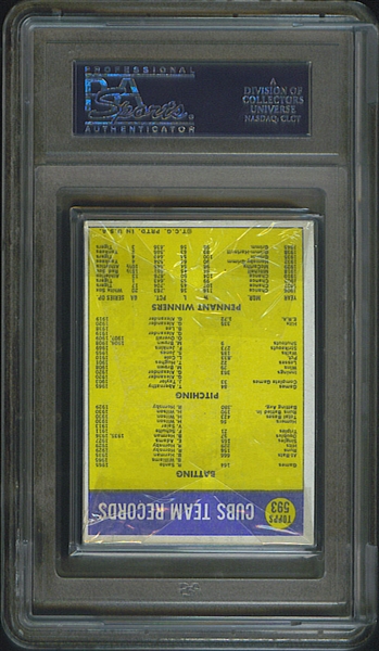 1970 Topps Baseball 6th Series Cello Pack (Graded PSA 10)