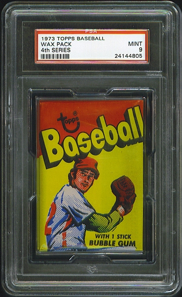 1973 Topps Baseball 4th Series Wax Pack (Graded PSA 9)