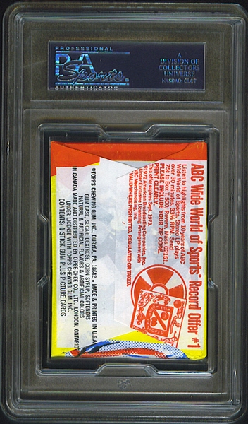 1973 Topps Baseball 4th Series Wax Pack (Graded PSA 9)