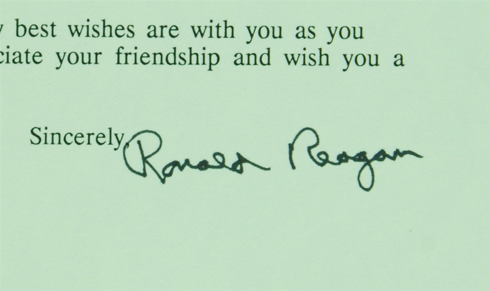 Ronald Reagan Signed Letter to Mickey Rooney (1992) (Graded PSA/DNA 10)