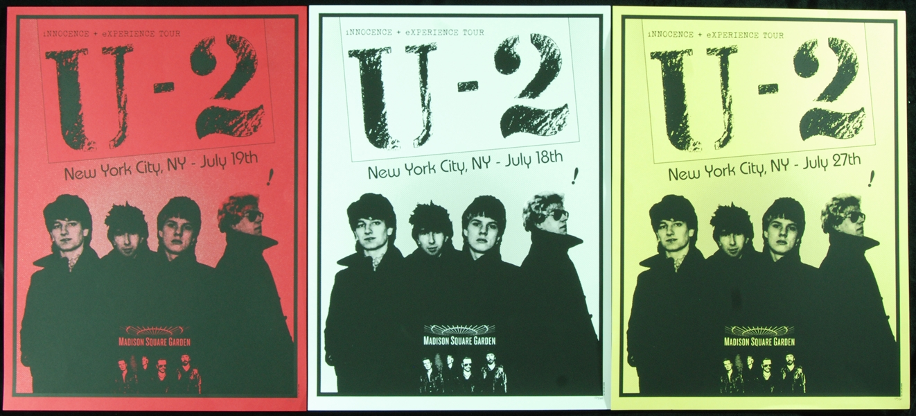 U2 Madison Square Garden Poster Group (3) (Limited to 300)