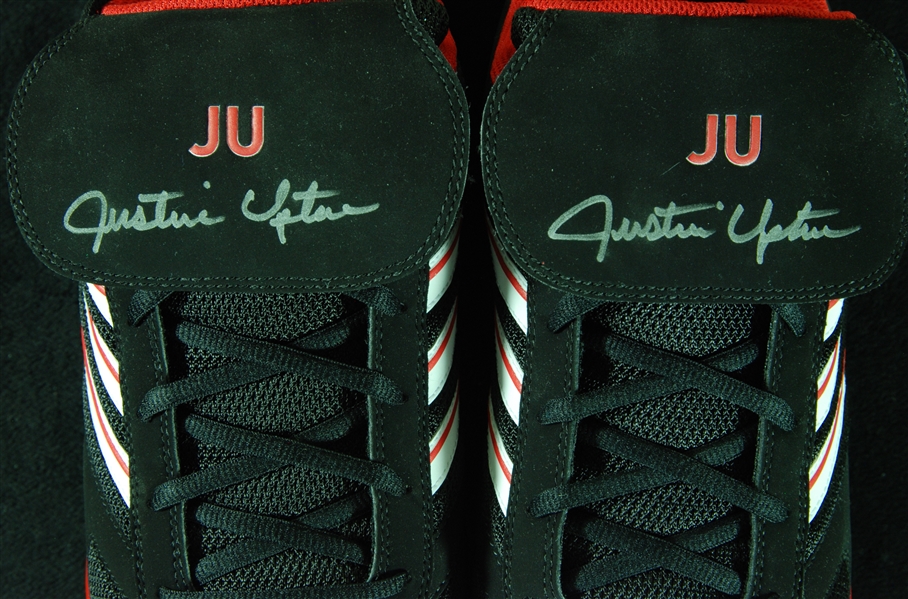 Justin Upton Signed Game-Issued Adidas Cleats Pair (PSA/DNA)