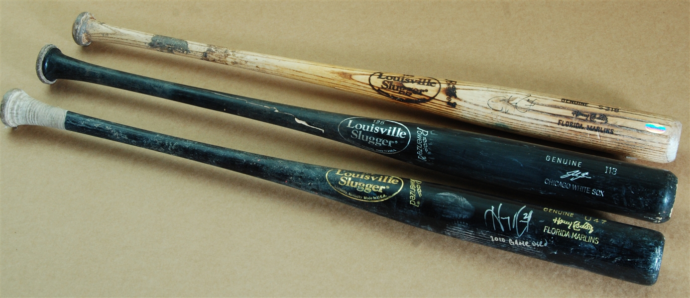 Hanley Ramirez & Josh Fields Game-Used Bats Group (3)