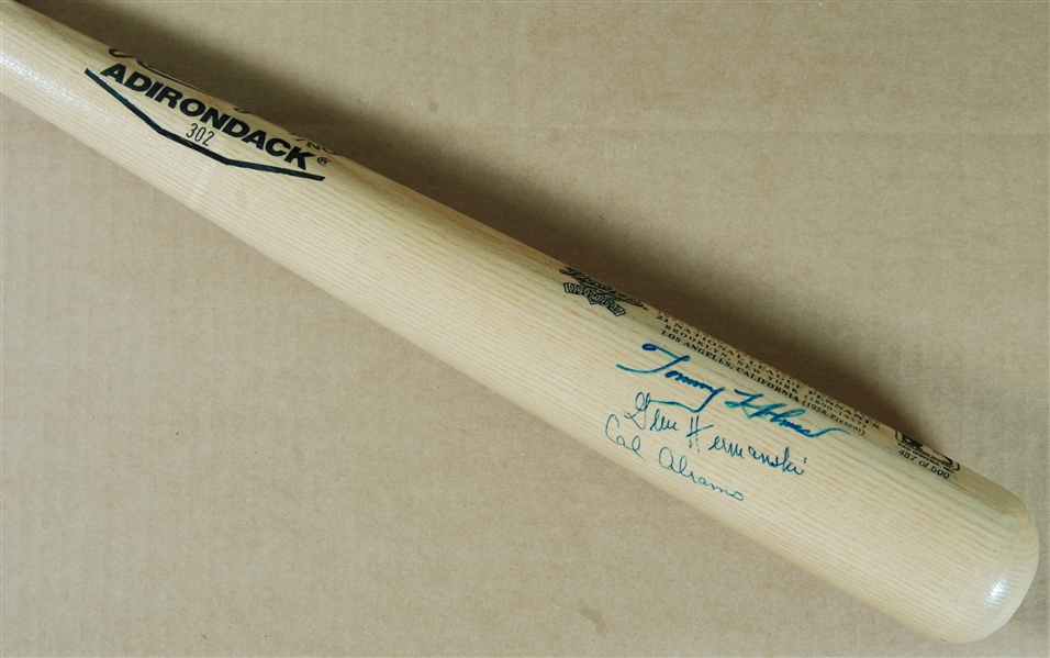 Brooklyn Dodgers Multi-Signed Rawlings Centennial Bat (3)