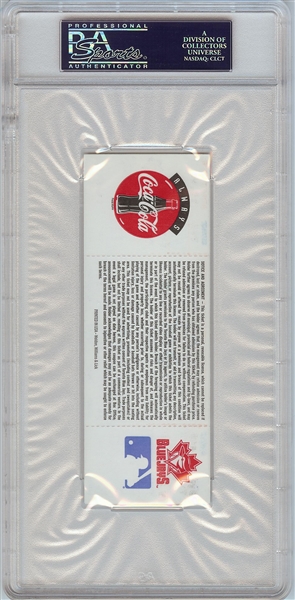 Roger Clemens Signed 3000th Strikeout Full Ticket (July 5, 1998) (Graded PSA 8)