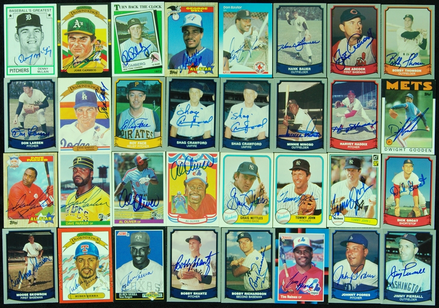 Major Stars Signed Baseball Cards (31)