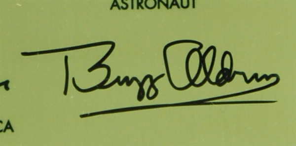 Buzz Aldrin Signed Apollo 11 Commemorative Plaque (PSA/DNA) 