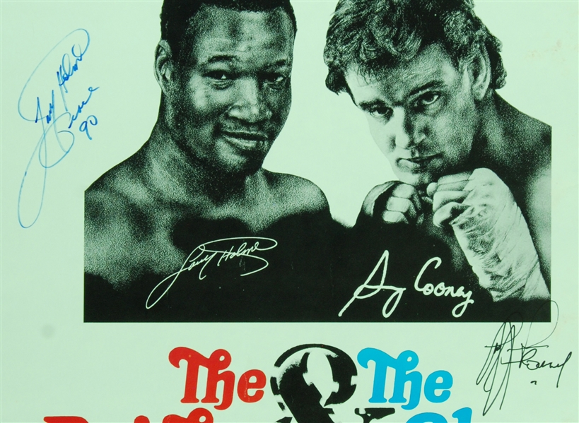 Larry Holmes & Gerry Cooney Signed Fight Poster (1982)