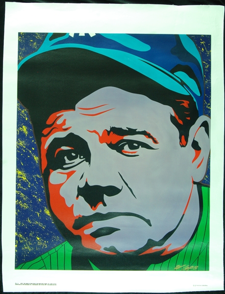 Babe Ruth Deluxe Edition Giclee by Bill Lopa Numbered DX 1/3