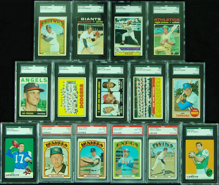 1960’s and 1970’s Slabbed Baseball, Football (15)