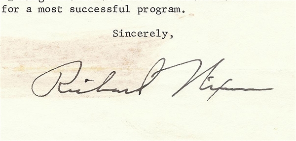 Richard Nixon Signed Typed Letter (1962) (PSA/DNA) 