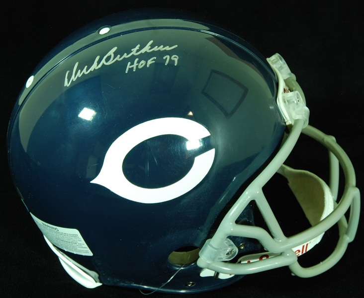 Dick Butkus Signed Full-Size Bears Helmet (PSA/DNA) 