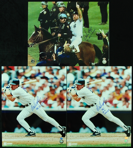 Wade Boggs Signed 16x20 Photos (3)