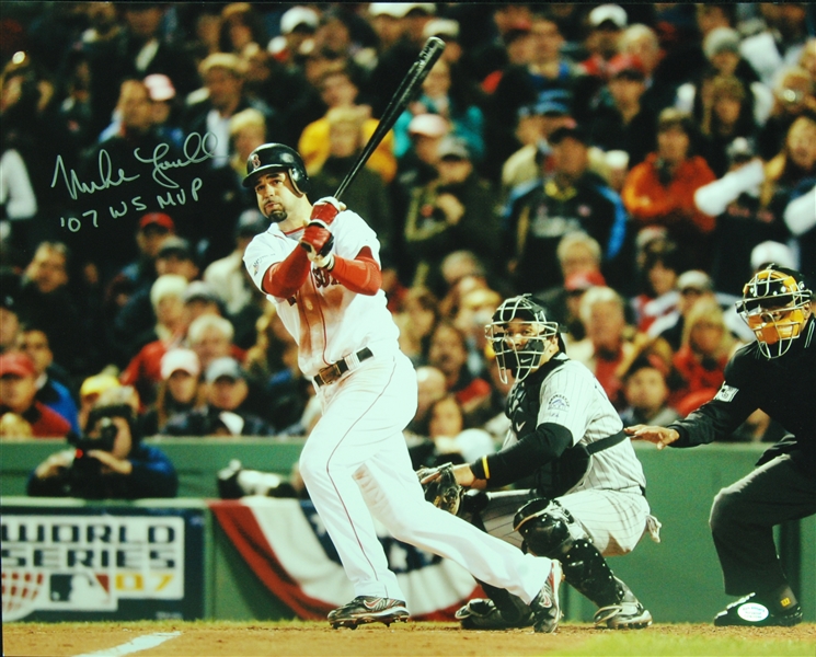 Mike Lowell Signed 16x20 Photo