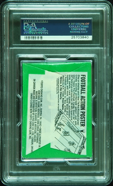 1974 Topps Football Wax Pack (Graded PSA 8)